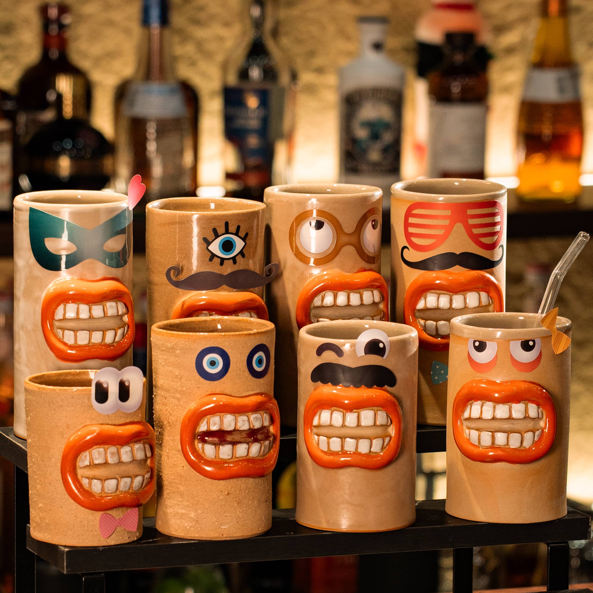 Mr. Mouth DIY Tiki Straw Cup