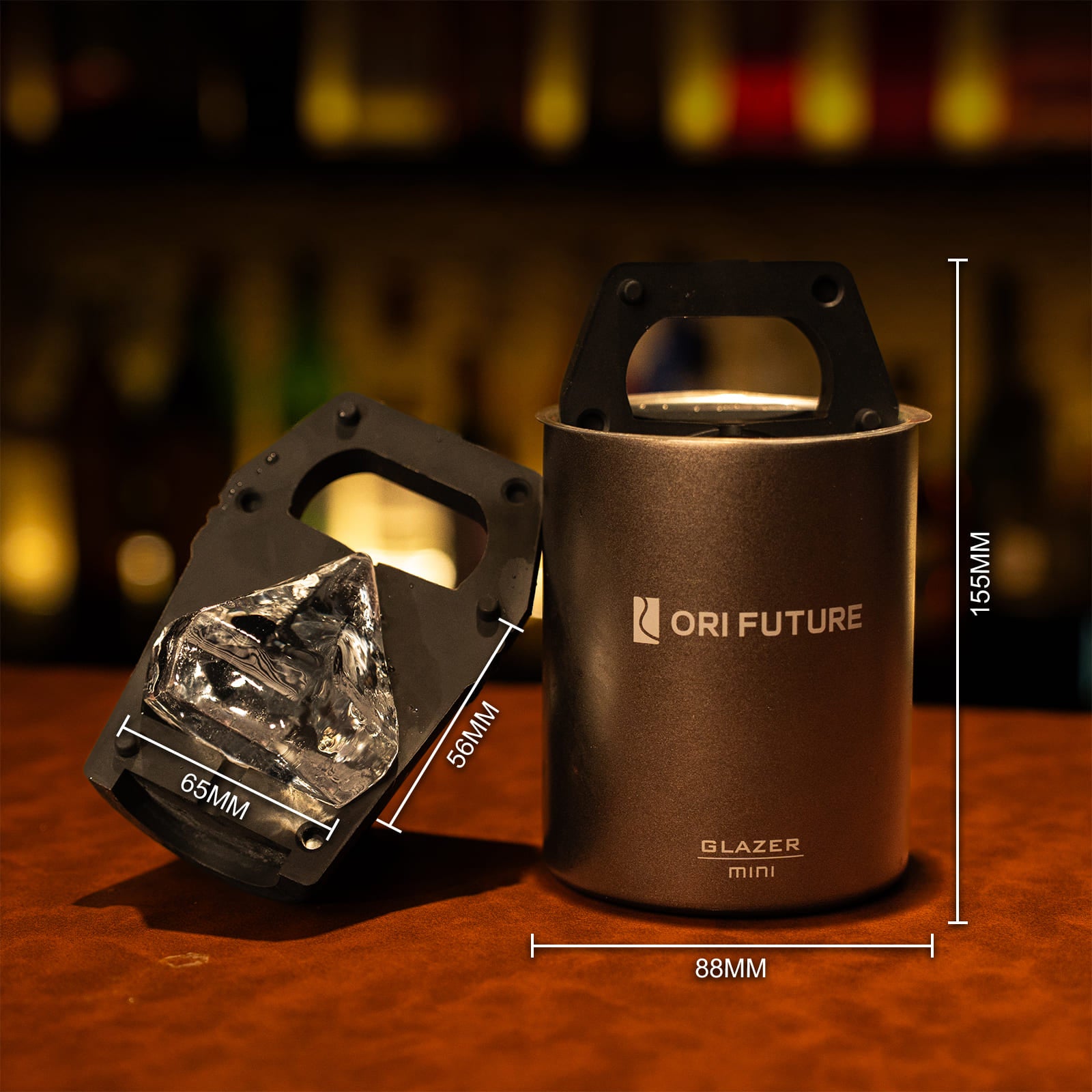 Product keyword - diamond ice mold Gifts - GLAZER mini | Take ICE Easy! - ORI Future