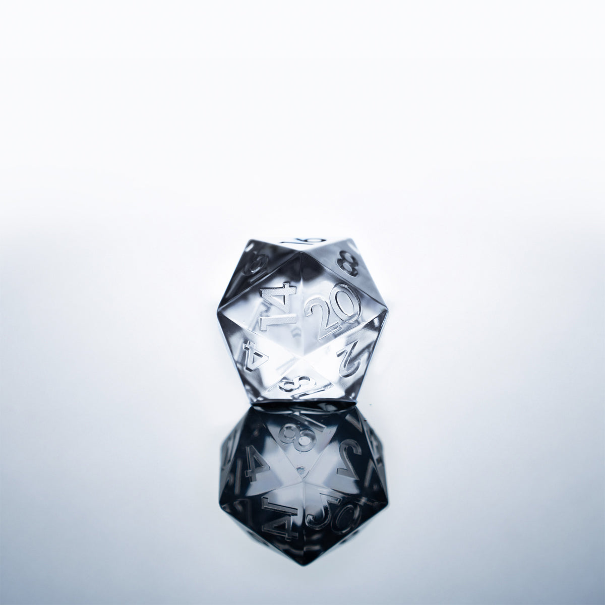 GLAZER mini D20 Ice Mold: Crystal Clear Dice Ice for Game Nights