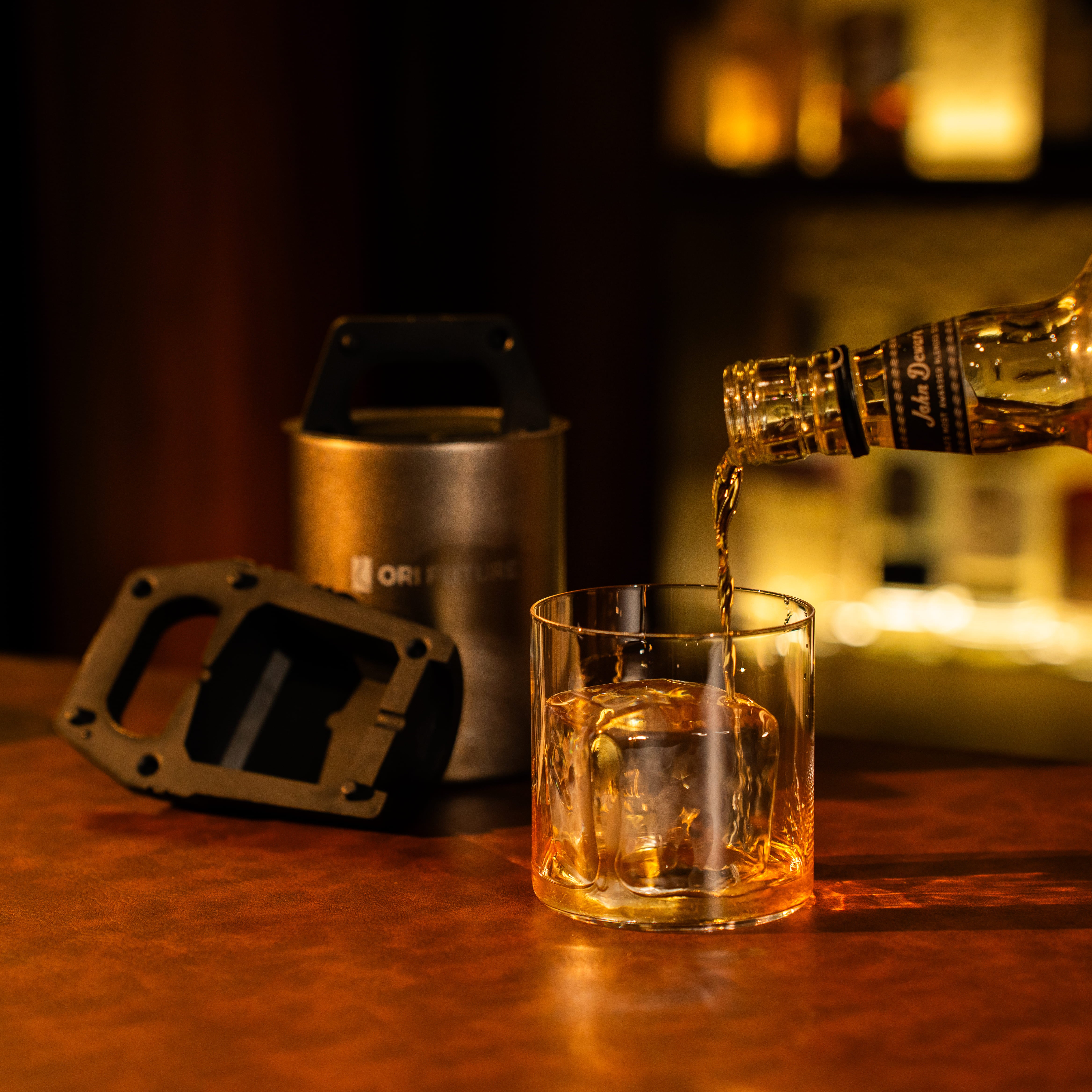 GLAZER mini Whiskey ice ball machine: 100% Clear Ice Mold with Various Shapes | Take ICE Easy!