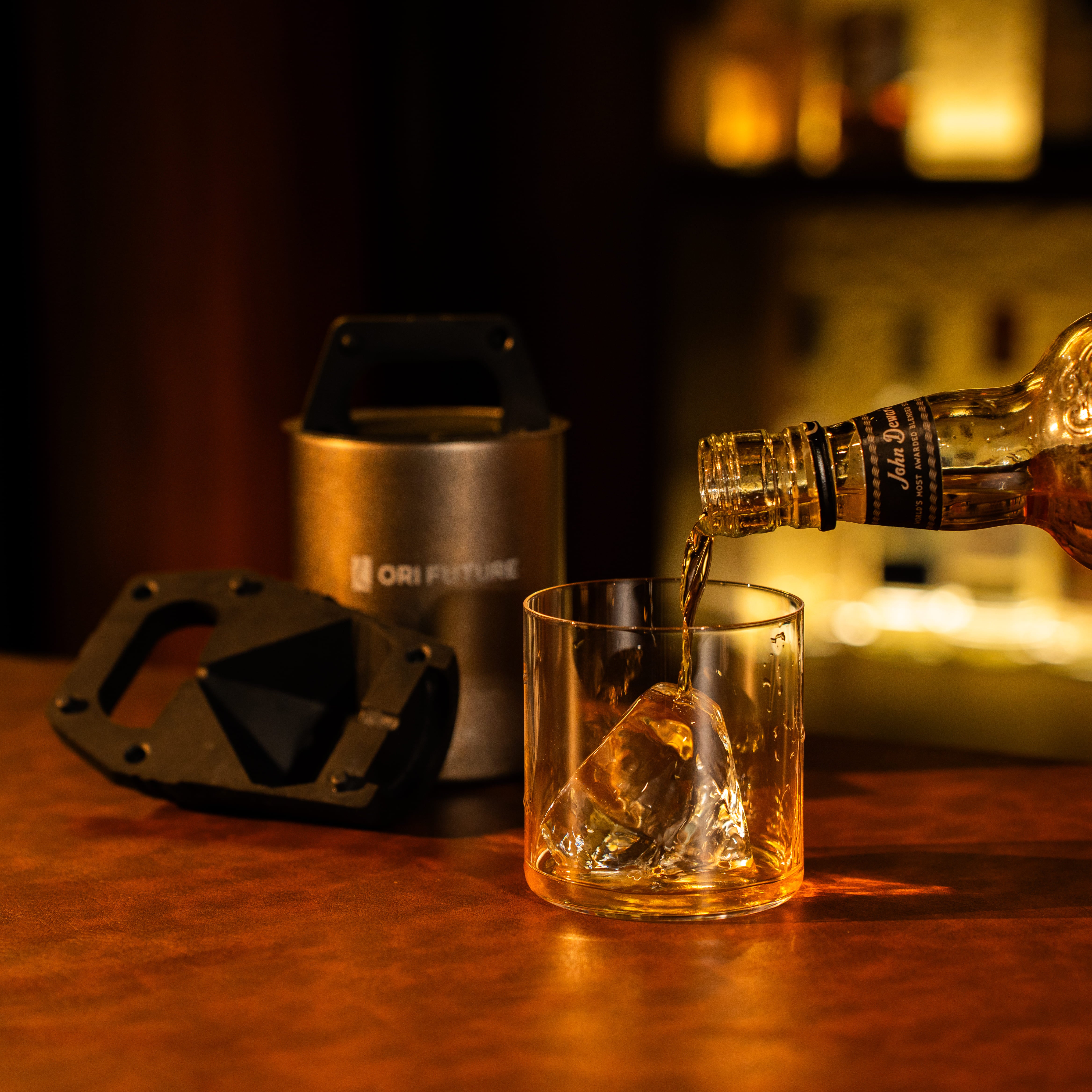 GLAZER mini Whiskey ice ball machine: 100% Clear Ice Mold with Various Shapes | Take ICE Easy!