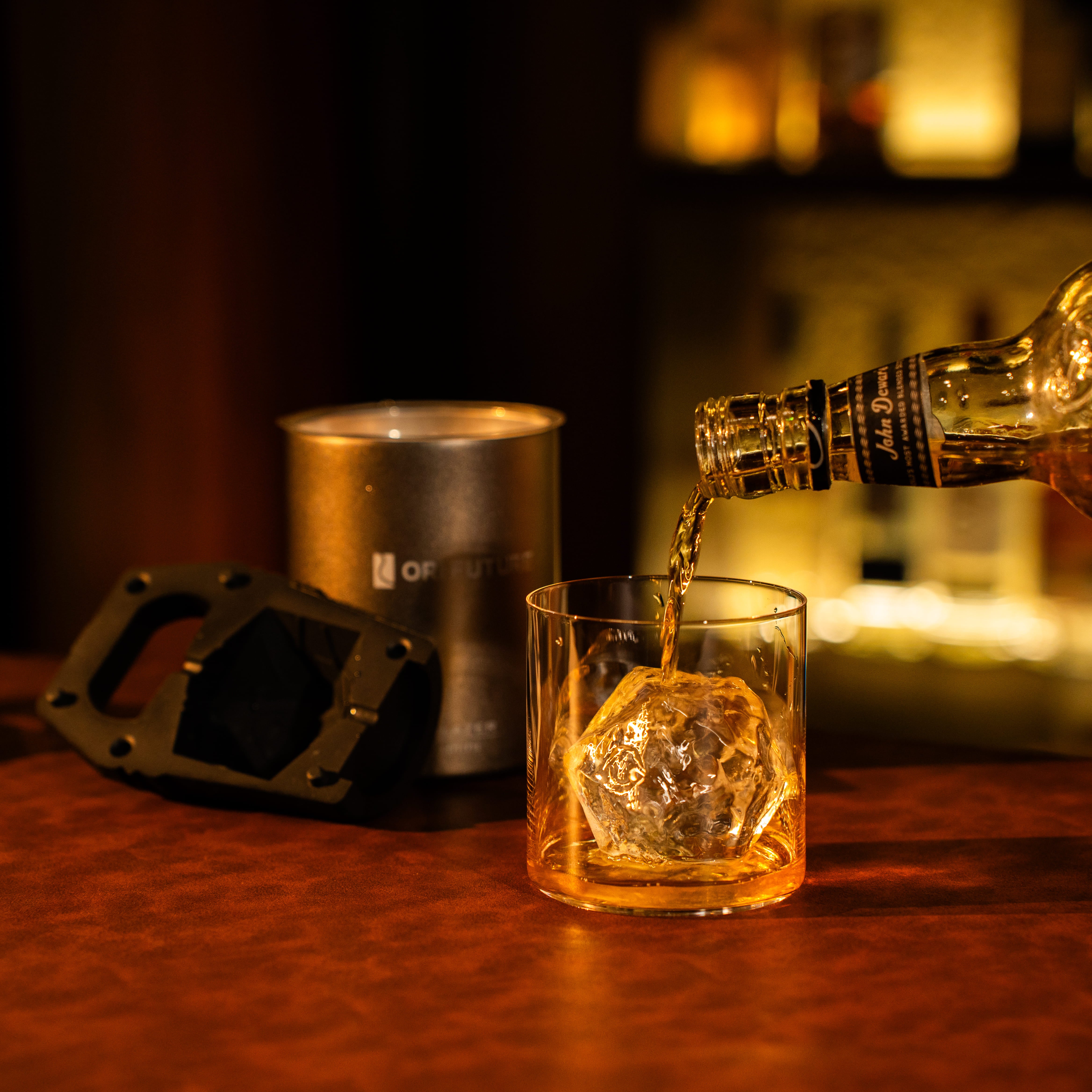 GLAZER mini Whiskey ice ball machine: 100% Clear Ice Mold with Various Shapes | Take ICE Easy!