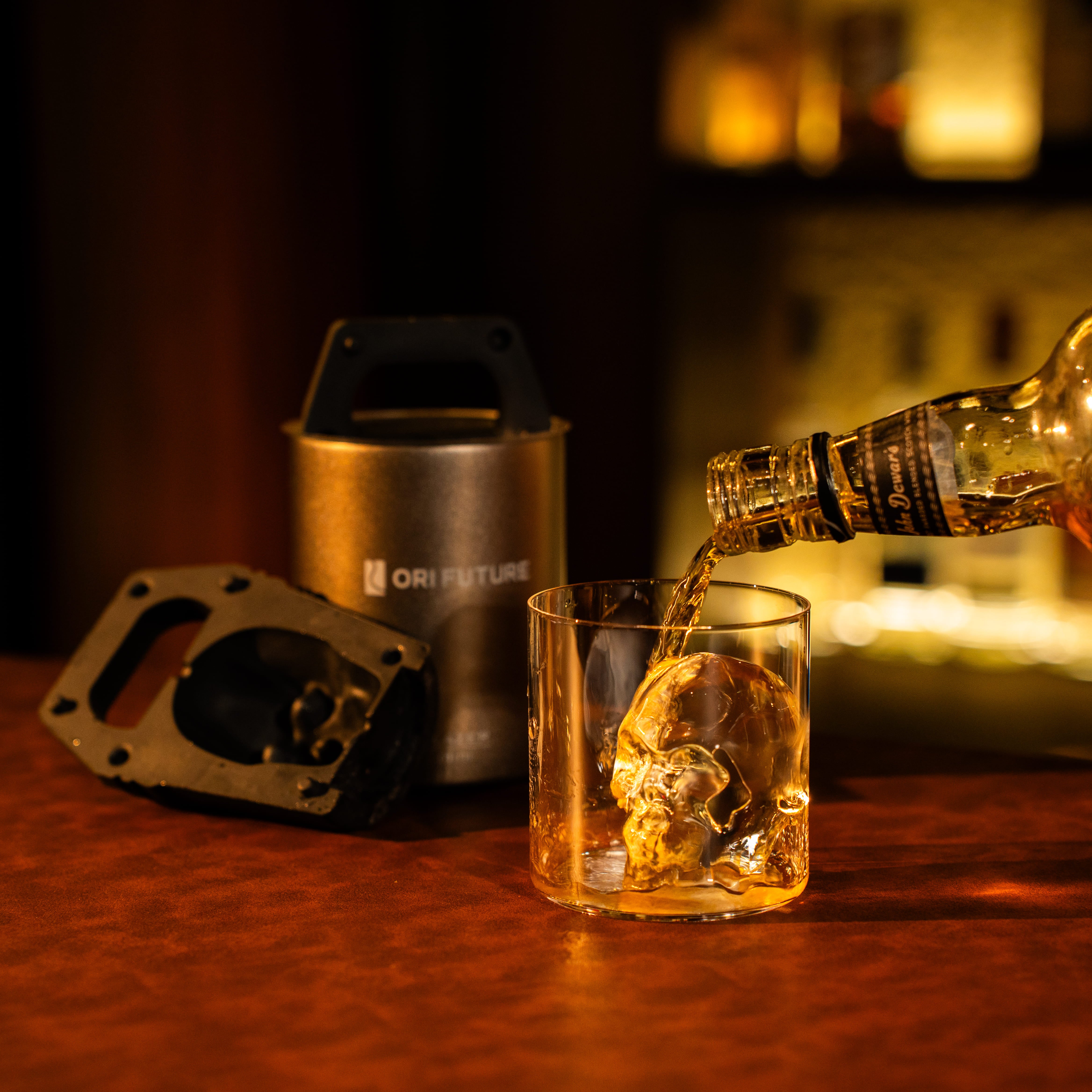 GLAZER mini Whiskey ice ball machine: 100% Clear Ice Mold with Various Shapes | Take ICE Easy!