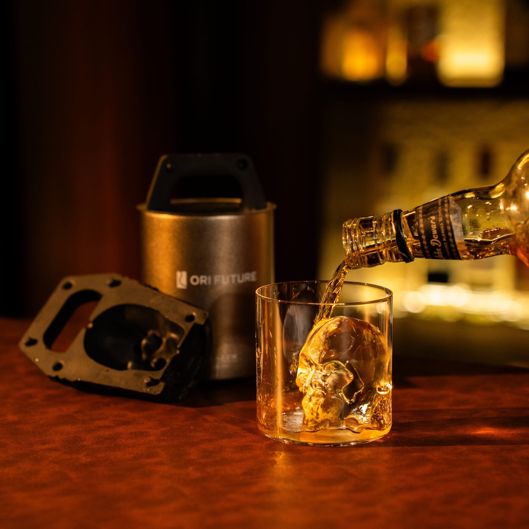 Fun Halloween Gift Clear Skull Ice Upgrades Party Drinks