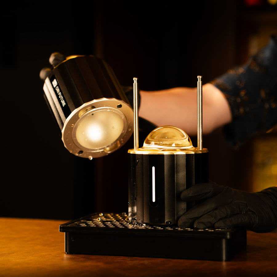 Introducing the GLAZER Press Whiskey Ice Ball Machine