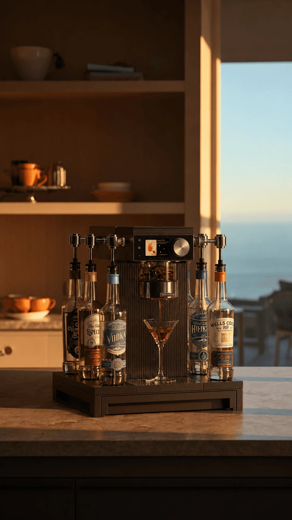 Cocktail poured for a social occasion